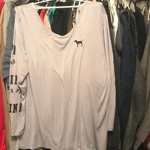 Victoria secret pink open back long sleeve shirt